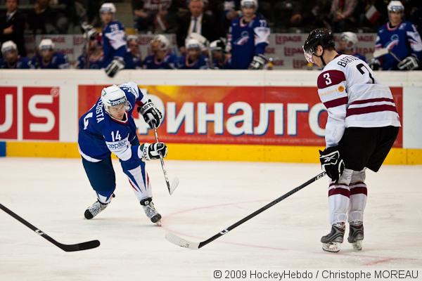 Photo hockey reportage CM09 Qualif J3 : La Lettonie facile