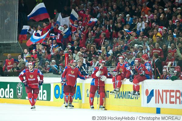 Photo hockey reportage CM09 Qualif J4 : Etats-Unis - Russie