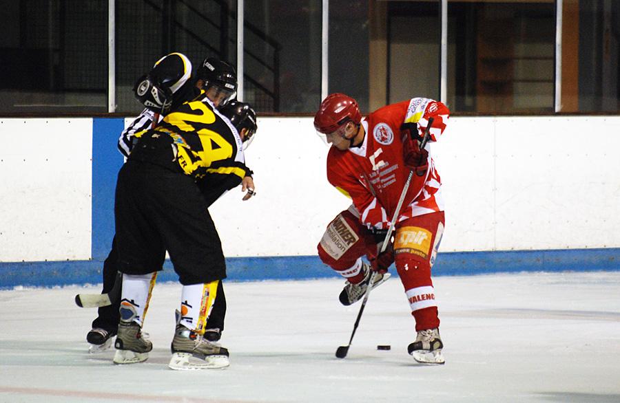 Photo hockey reportage D3 : Valence - Roanne en images