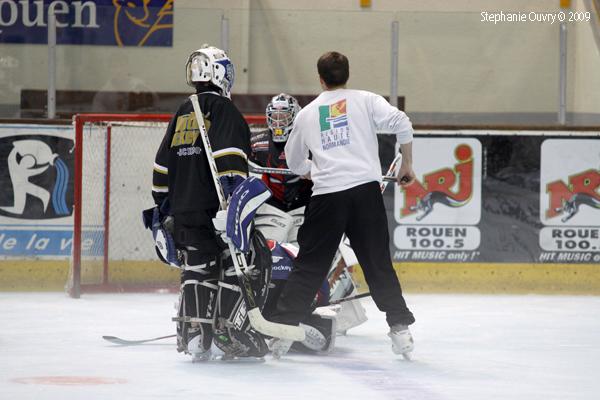 Photo hockey reportage De jeunes gardiens en stage  Rouen