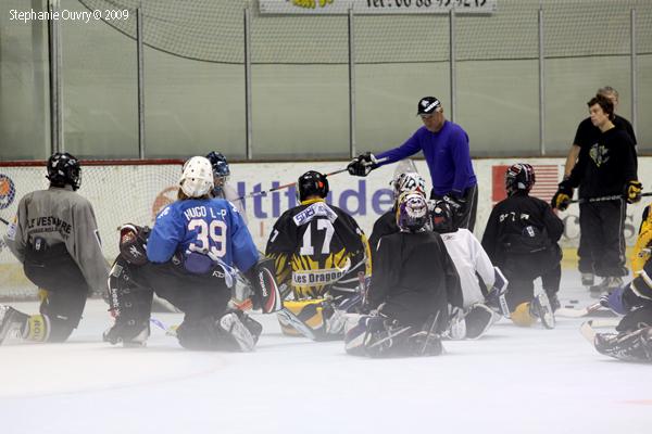 Photo hockey reportage De jeunes gardiens en stage  Rouen