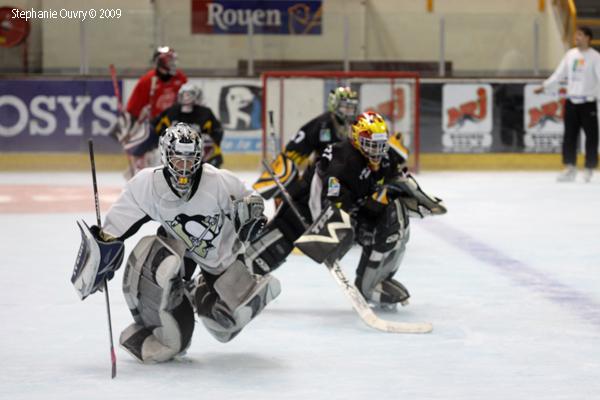 Photo hockey reportage De jeunes gardiens en stage  Rouen