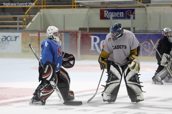 Photo hockey reportage De jeunes gardiens en stage  Rouen