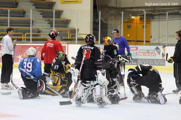 Photo hockey reportage De jeunes gardiens en stage  Rouen