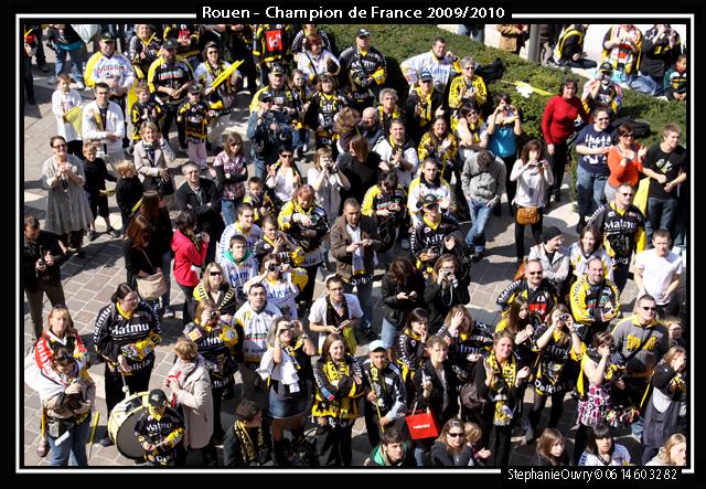 Photo hockey reportage Les Rouennais ftent leurs hros