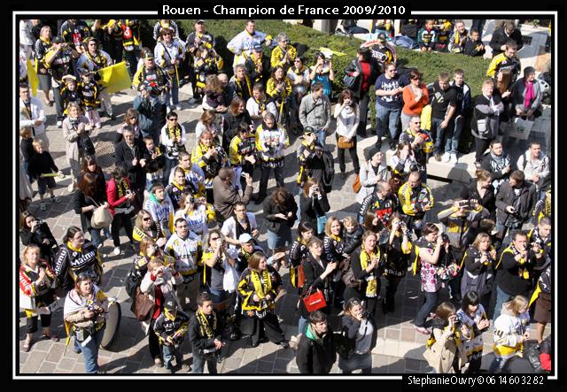 Photo hockey reportage Les Rouennais ftent leurs hros