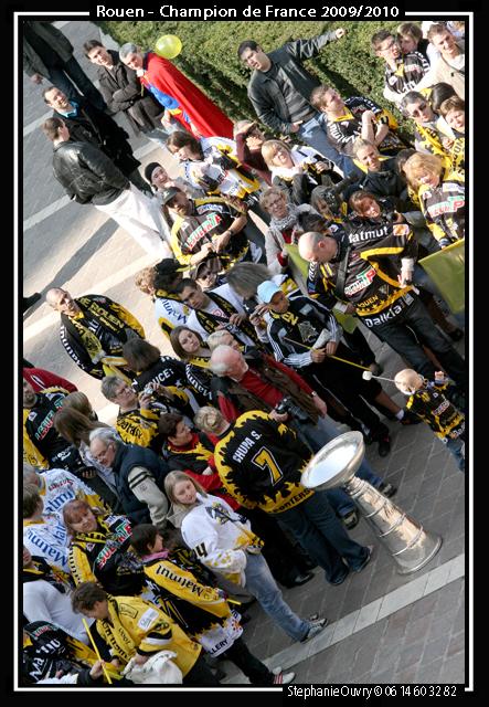 Photo hockey reportage Les Rouennais ftent leurs hros