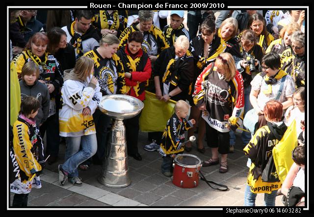 Photo hockey reportage Les Rouennais ftent leurs hros