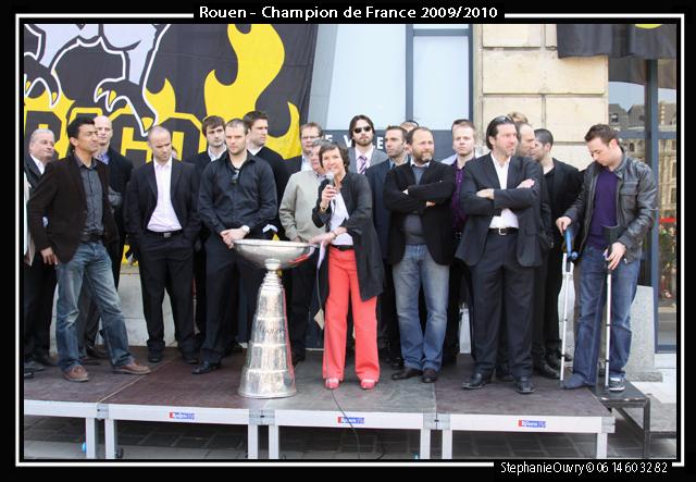 Photo hockey reportage Les Rouennais ftent leurs hros