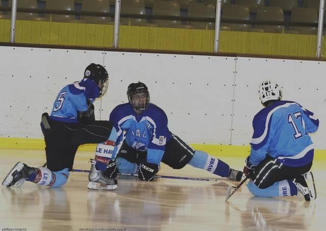 Photo hockey reportage Match de gala sur la glace havraise