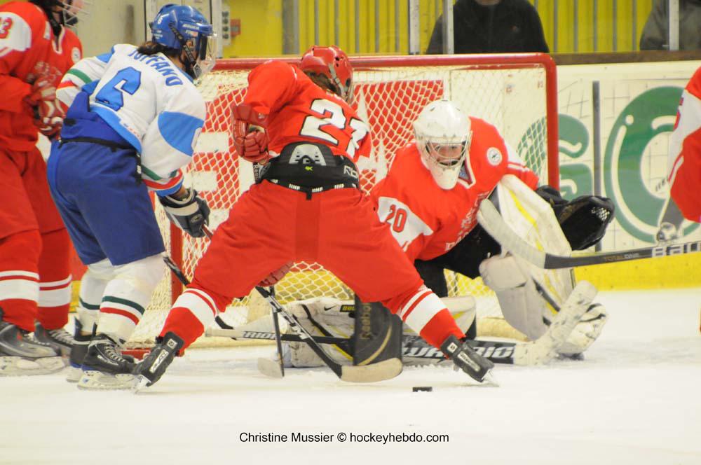 Photo hockey reportage Mondial Fminin : Italie vs Danemark 