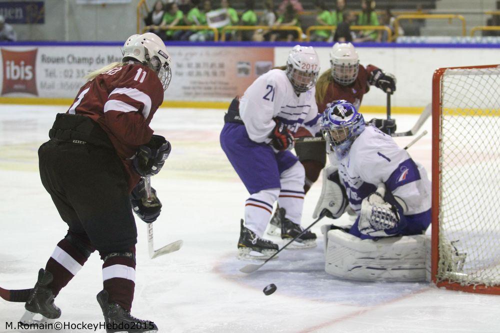 Photo hockey reportage Mondial fminin : La France se rassure