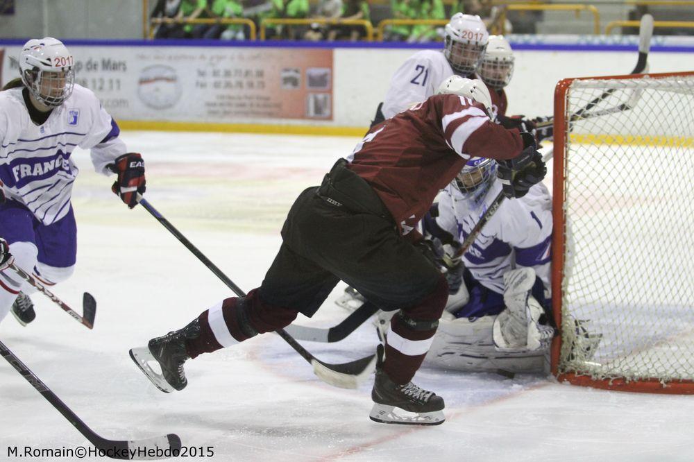 Photo hockey reportage Mondial fminin : La France se rassure