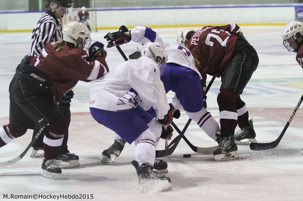 Photo hockey reportage Mondial fminin : La France se rassure