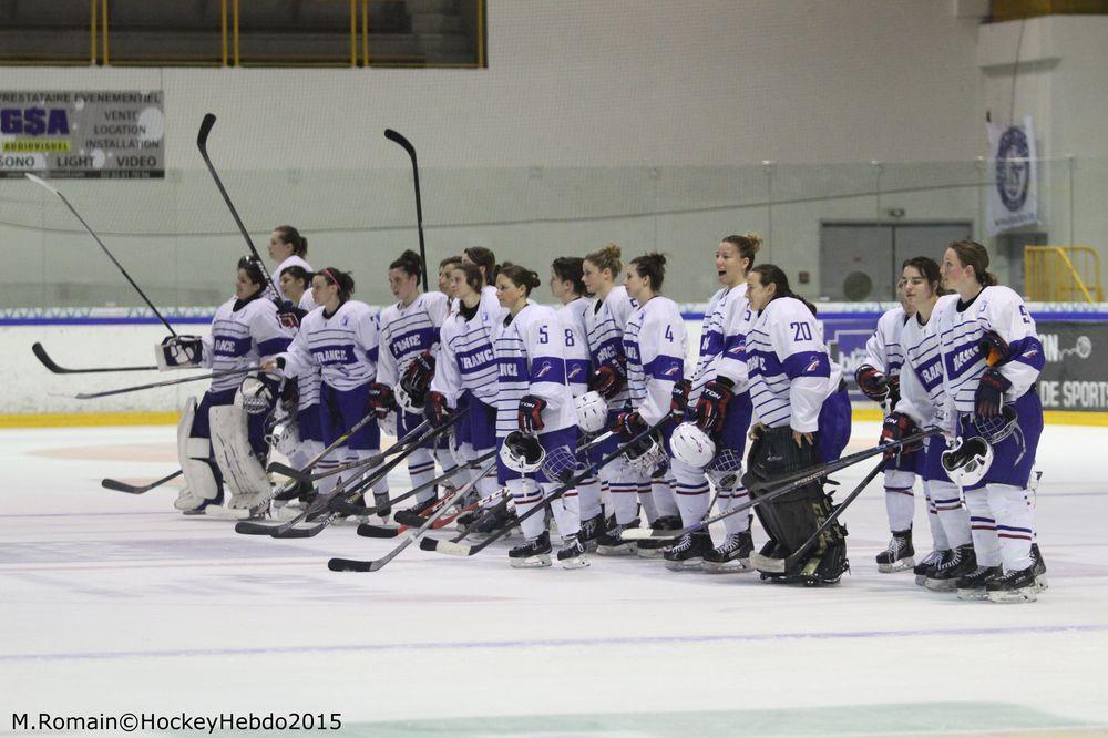 Photo hockey reportage Mondial fminin : La France se rassure