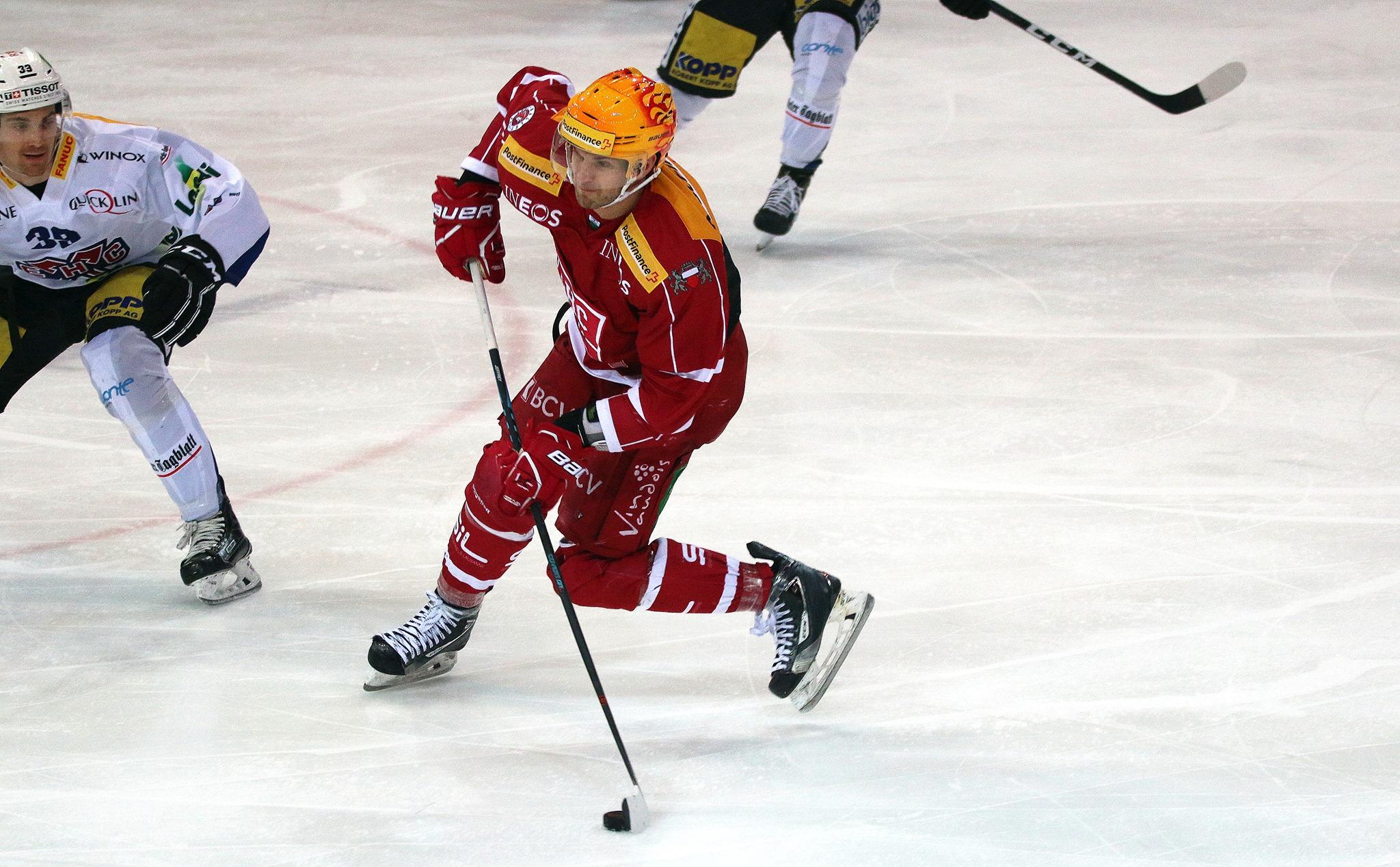 Photo hockey reportage NLA: Le lion est meurtri