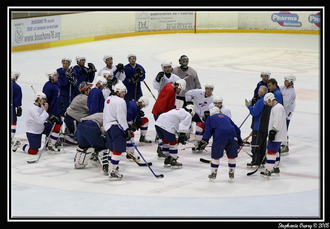 Photo hockey reportage Regroupement Equipe de France  Rouen