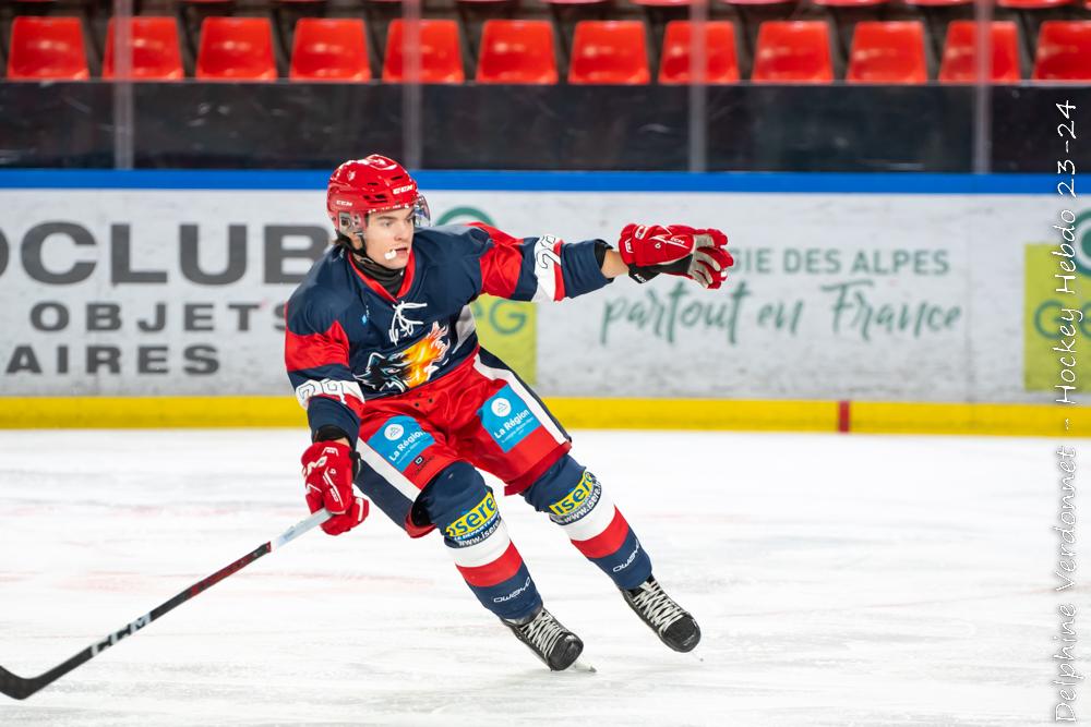 Photo hockey reportage U20 - Grenoble droule face  Rouen
