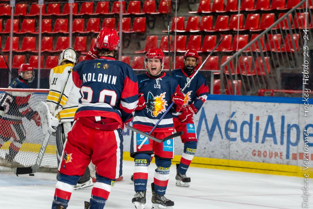 Photo hockey reportage U20 - Grenoble droule face  Rouen