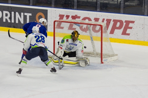 Photo hockey  -  : France (FRA) vs Slovenie (SLO) - La Slovénie douche la France