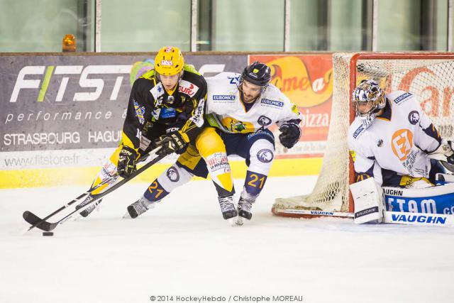 Photo hockey  - Ligue Magnus : 6ème journée : Strasbourg  vs Chamonix  - Strasbourg reste au sommet