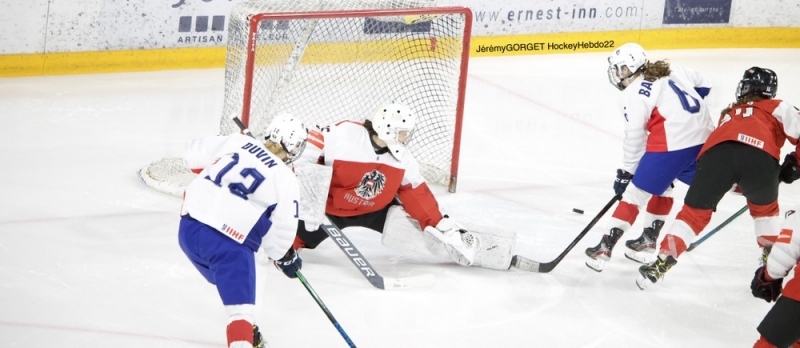 Photo hockey Championnats du monde -  : Autriche (AUT) vs France (FRA) - La France s
