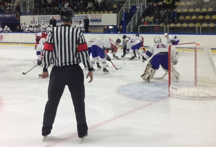 Photo hockey Championnats du monde -  : Autriche (AUT) vs France (FRA) - Mondial U20 - Entrée en matière réussie pour les bleuets