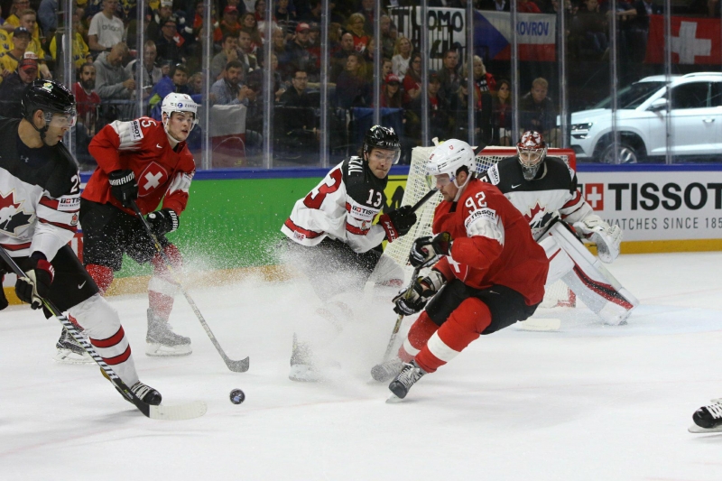 Photo hockey Championnats du monde -  : Canada (CAN) vs Suisse (SUI) - Le rêve devient la réalité pour la Nati.
