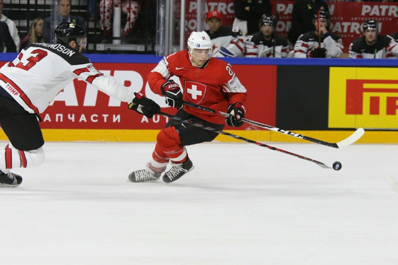 Photo hockey Championnats du monde -  : Canada (CAN) vs Suisse (SUI) - Le rêve devient la réalité pour la Nati.