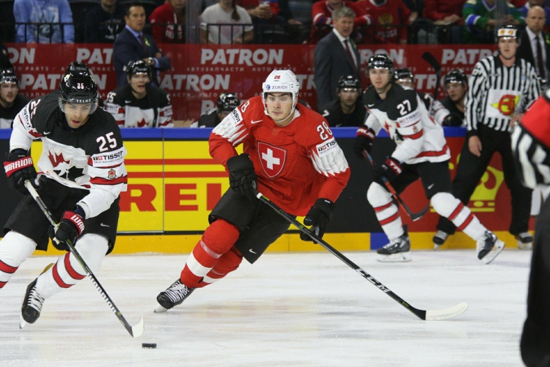 Photo hockey Championnats du monde -  : Canada (CAN) vs Suisse (SUI) - Le rêve devient la réalité pour la Nati.