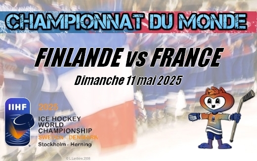 Photo hockey Championnats du monde -  : Finlande (FIN) vs France (FRA) - Les Bleus ont craqué face à la Finlande