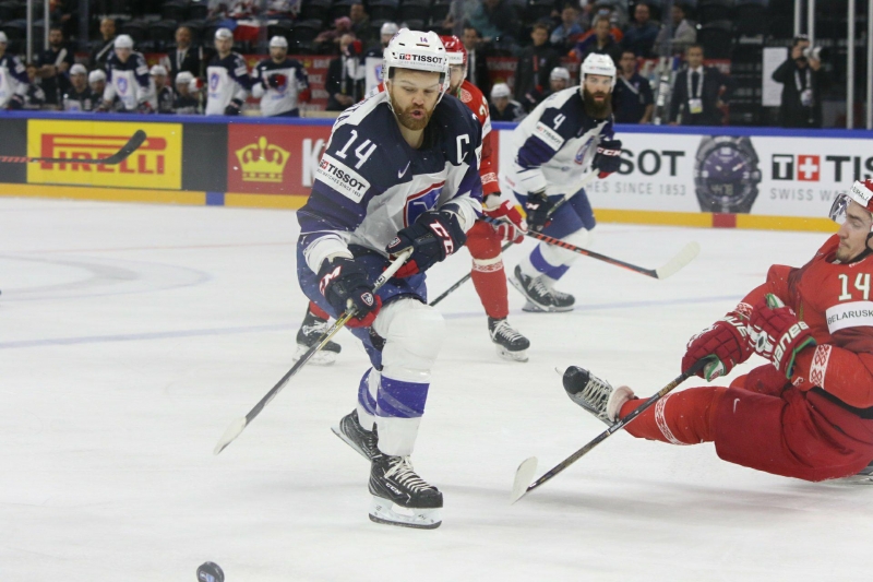 Photo hockey Championnats du monde -  : France (FRA) vs Biélorussie (BLR) - Les Bleus n