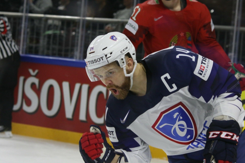 Photo hockey Championnats du monde -  : France (FRA) vs Biélorussie (BLR) - Les Bleus n