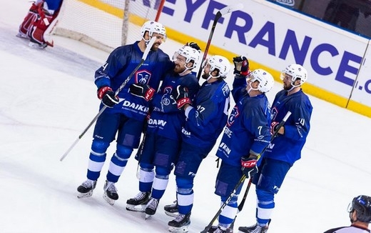 Photo hockey Championnats du monde -  : France (FRA) vs Kazakhstan (KAZ) - Première victoire bleue