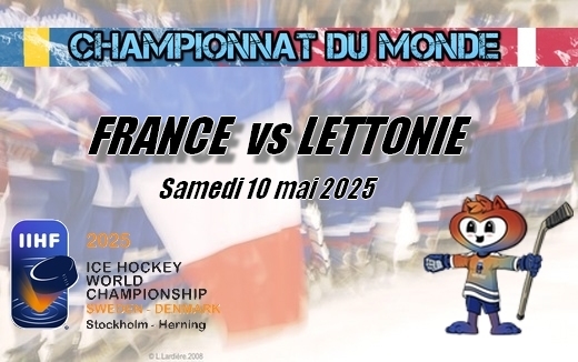 Photo hockey Championnats du monde -  : France (FRA) vs Lettonie (LAT) - La France débute mal son Mondial