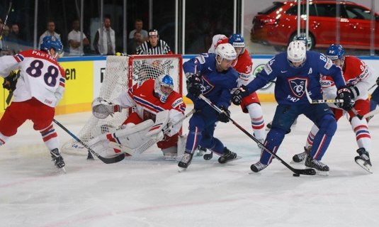 Photo hockey Championnats du monde -  : France (FRA) vs République Tchèque (CZE) - Les Bleus n