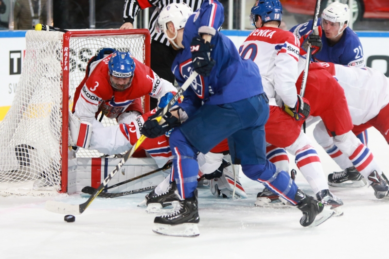 Photo hockey Championnats du monde -  : France (FRA) vs République Tchèque (CZE) - Les Bleus n