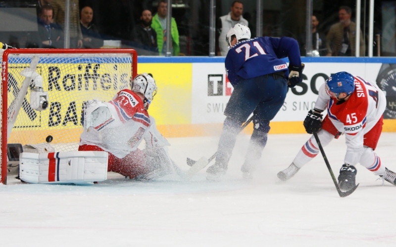 Photo hockey Championnats du monde -  : France (FRA) vs République Tchèque (CZE) - Les Bleus n