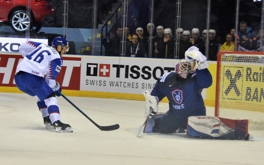 Photo hockey Championnats du monde -  : France (FRA) vs Slovaquie (SVK) - La France n