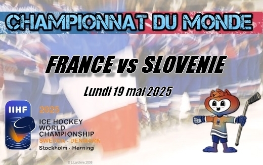 Photo hockey Championnats du monde -  : France (FRA) vs Slovenie (SLO) - Encore battus, les Bleus quittent l’élite mondiale