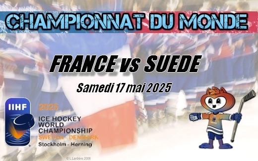 Photo hockey Championnats du monde -  : France (FRA) vs Suède (SWE) - Les Bleus joueront leur maintien lundi face à la Slovénie