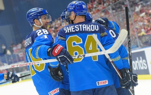 Photo hockey Championnats du monde -  : Kazakhstan (KAZ) vs Pologne (POL) - Les Polonais relégués