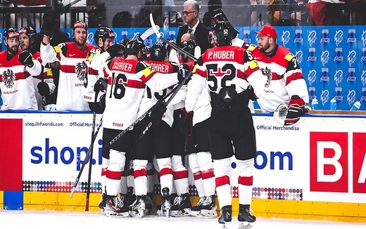 Photo hockey Championnats du monde -  : Norvège (NOR) vs Autriche (AUT) - L