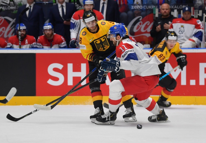 Photo hockey Championnats du monde -  : République Tchèque (CZE) vs Allemagne (GER) - La Tchéquie est en demis