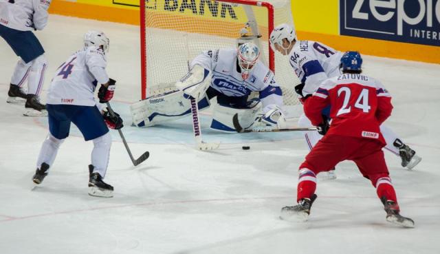 Photo hockey Championnats du monde -  : République Tchèque (CZE) vs France (FRA) - La République Tchèque fait respecter la hiérarchie !