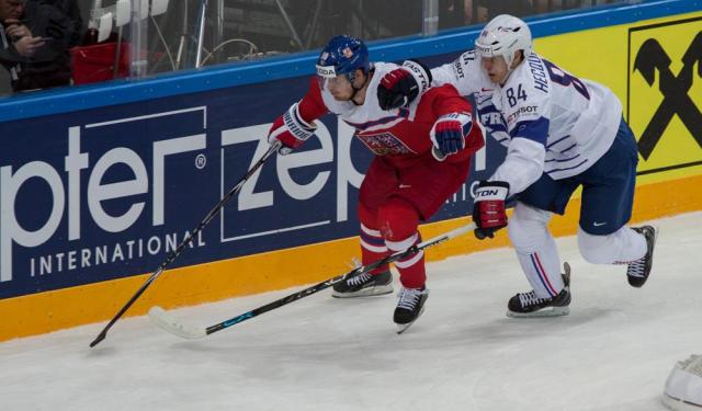 Photo hockey Championnats du monde -  : République Tchèque (CZE) vs France (FRA) - La République Tchèque fait respecter la hiérarchie !