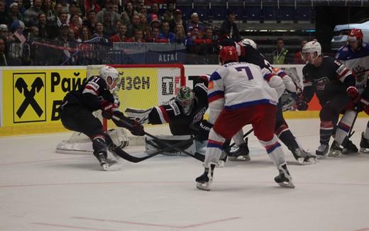 Photo hockey Championnats du monde -  : Russie (RUS) vs Etats Unis d\