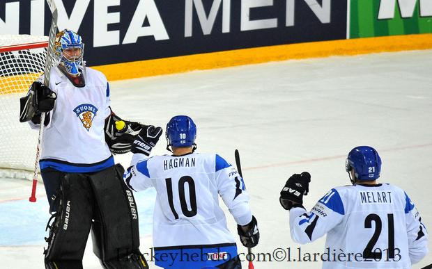 Photo hockey Championnats du monde -  : Russie (RUS) vs Finlande (FIN) - Mondial 13 : Suspense et intensité