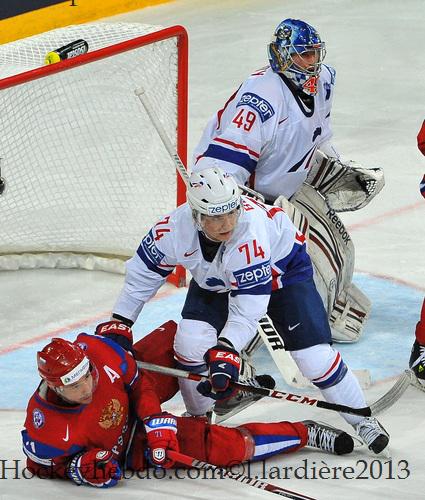 Photo hockey Championnats du monde -  : Russie (RUS) vs France (FRA) - Mondial 13 : Phénoménal !