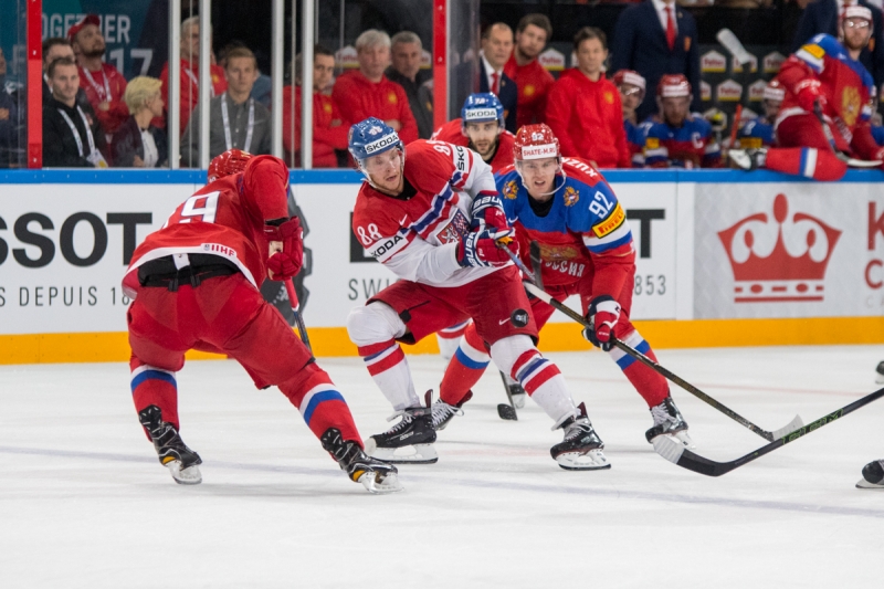 Photo hockey Championnats du monde -  : Russie (RUS) vs République Tchèque (CZE) - La Russie ira en demie !